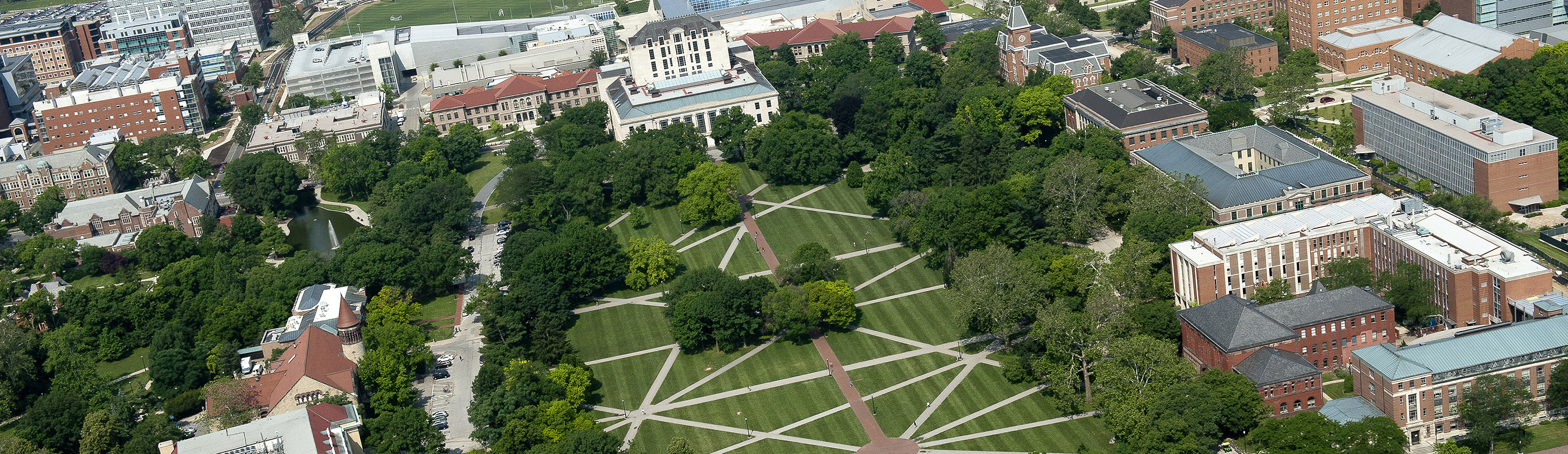 Aerial view of The Oval.